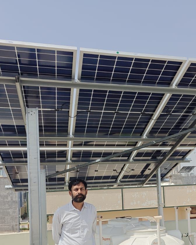 Elevated system on a family home, Bhaisora, Lucknow